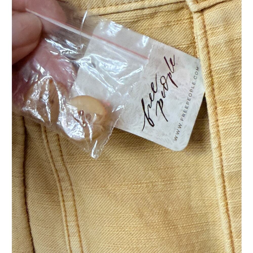 Free People Women’s Chino Shorts Sun Yellow Size S - Picture 5 of 11